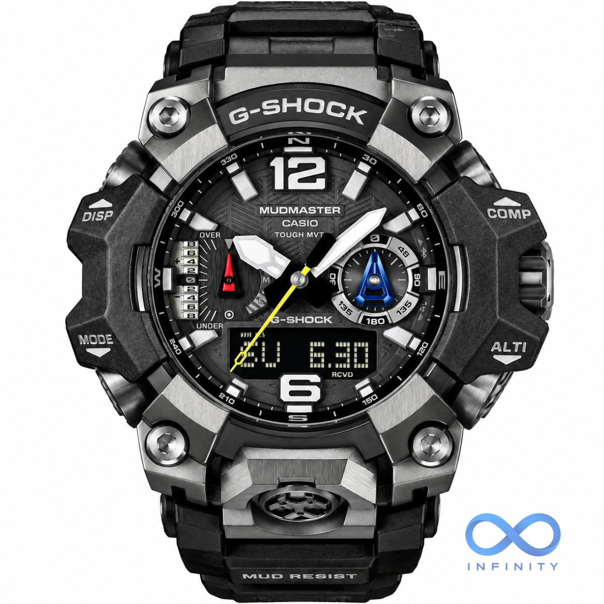 Rugged Black Adventure Watch – Premium Analog-Digital Edition
