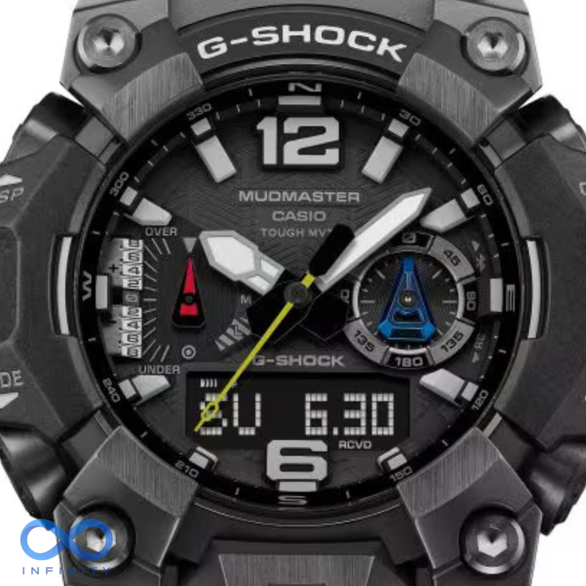 Rugged Black Adventure Watch – Premium Analog-Digital Edition