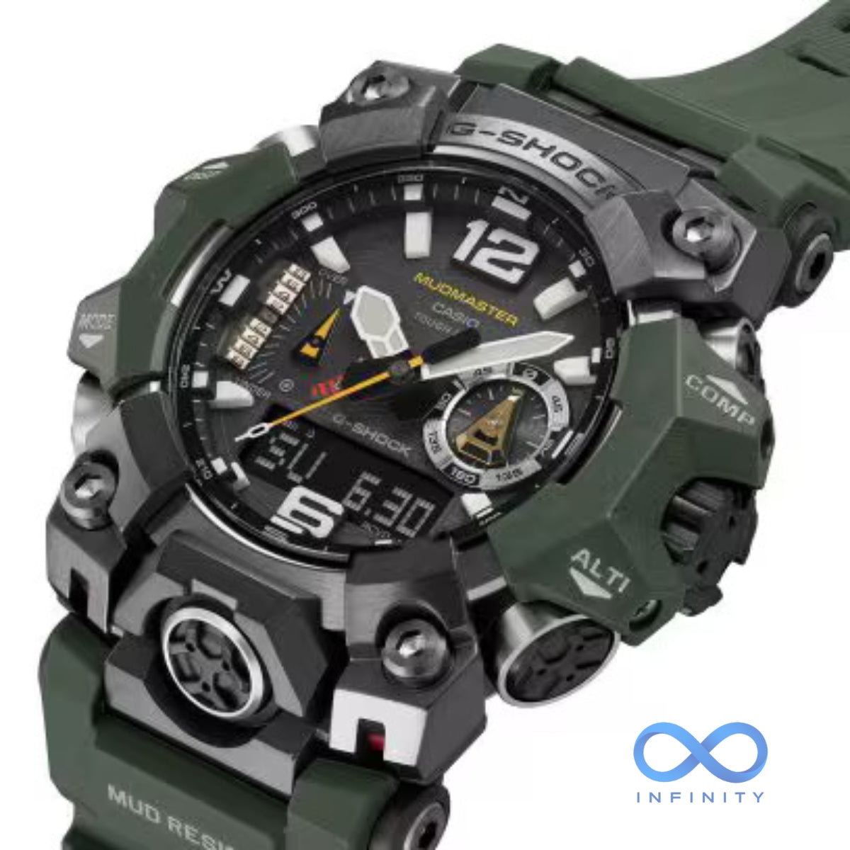 Rugged Green Adventure Watch – Premium Analog-Digital Edition