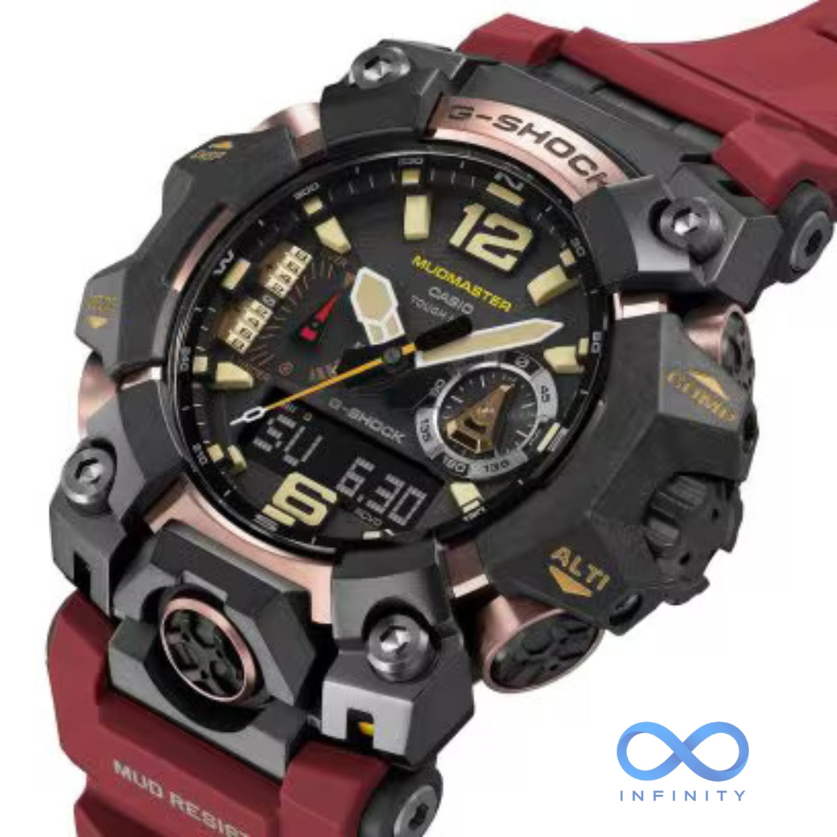 Rugged Red Adventure Watch – Premium Analog-Digital Edition